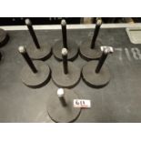UNITS - K&M 232 BLACK TABLE MIC STANDS