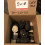 LOT - (20) L5-20R INLINE CONNECTORS (20A 120V)