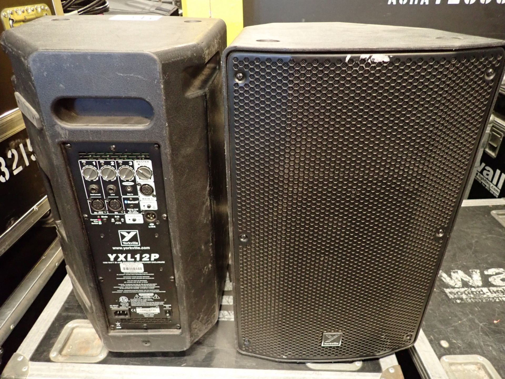 UNITS - YORKVILLE YXL 12P 1000WATT BI- AMP POWERED LOUD SPEAKER