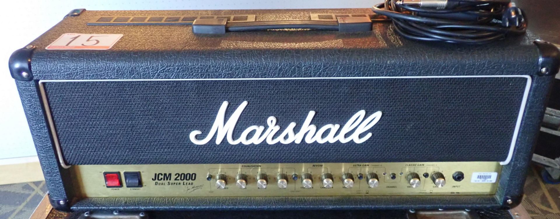 MARSHALL JCM 200 DUAL SUPER LEAD TUBE AMP C/W FOOT PEDAL