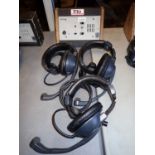 LOT - CLEAR COM PL PRO KB211 SPEAKER STATION C/W (3) CC95 HEADSETS