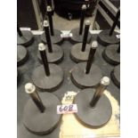 UNITS - K&M 232 BLACK TABLE MIC STANDS