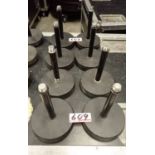 UNITS - K&M 232 BLACK TABLE MIC STANDS