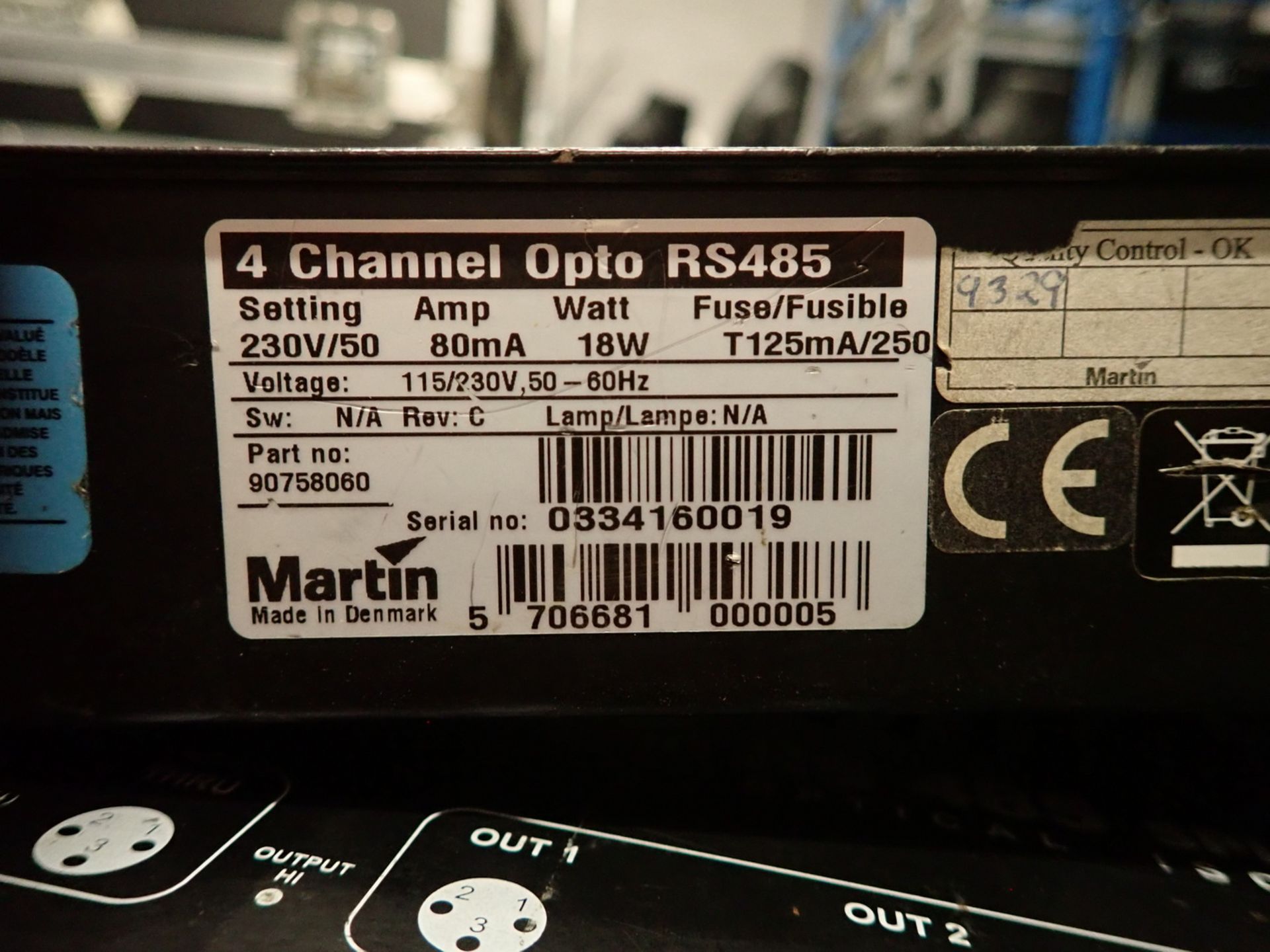 UNITS - MARTIN RS 485 SPLITTER 4-CHANNEL - Image 3 of 3