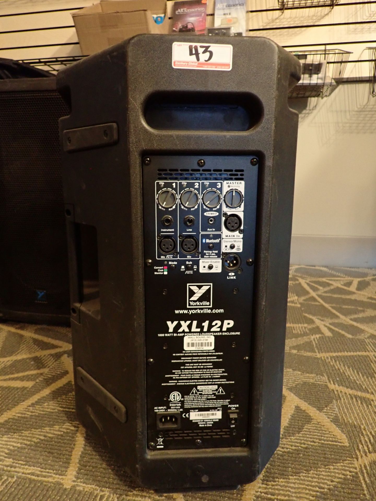 UNITS - YORKVILLE YXL 12P 1000WATT BI- AMP POWERED LOUD SPEAKER - Image 3 of 3