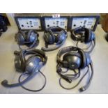 LOT - CLEAR COM PL PRO KB211 SPEAKER STATION C/W (1) CC95 (4) CC260 HEADSETS