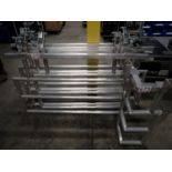 UNITS - ALUMINUM 63" X 3' SAFRTY RAILINGS C/W (1) 1' X 1' X 3' CORNER UNIT