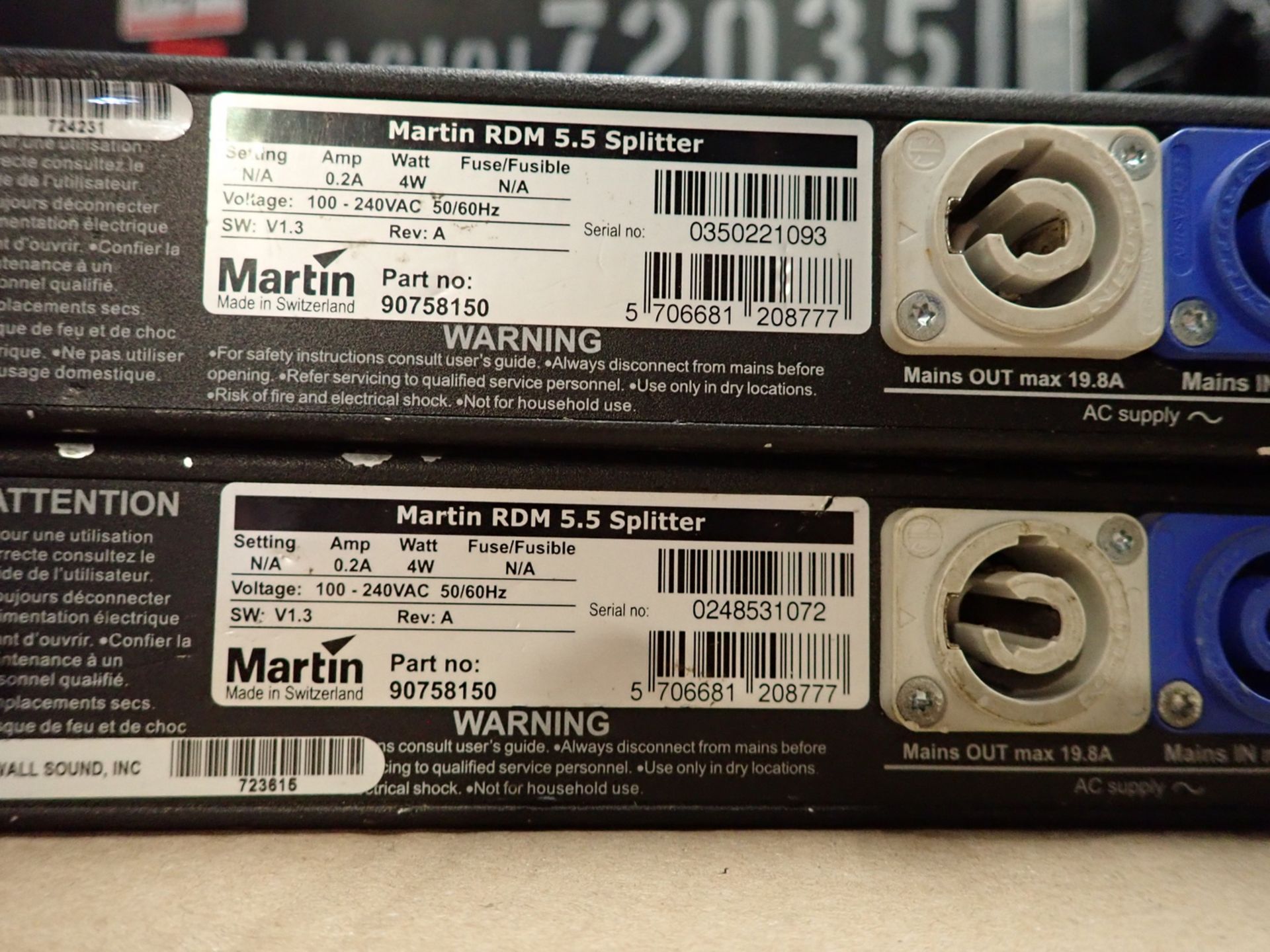 UNITS - MARTIN RDM 5.5 SPLITTER