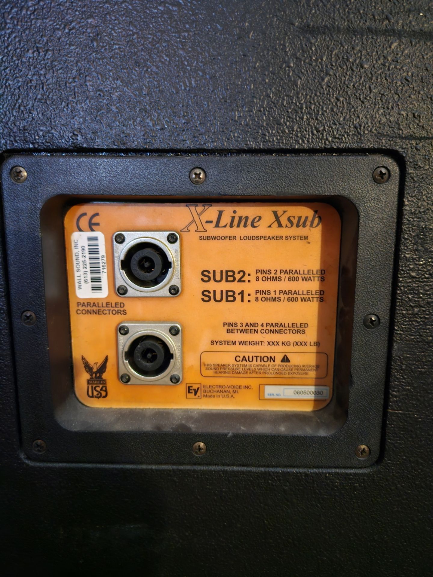 UNITS - EV XLINE XSUB DUAL 18" SUBWOOFER - Image 2 of 3