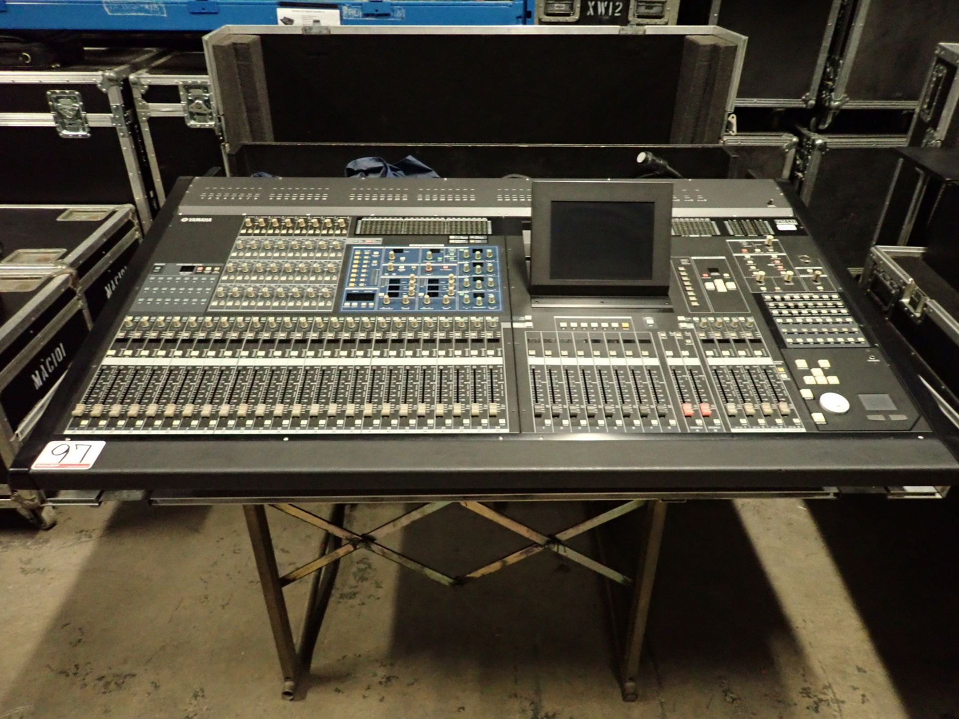 YAMAHA PM5D 48 CHANNEL DIGITAL MIXING CONSOLE C/W PW800W POWER SUPPLY, HARD CASE