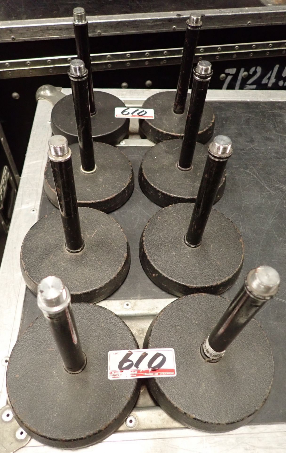 UNITS - K&M 232 BLACK TABLE MIC STANDS