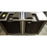 UNITS - EV XW12 MONITORS C/W ROLLING HARD CASE