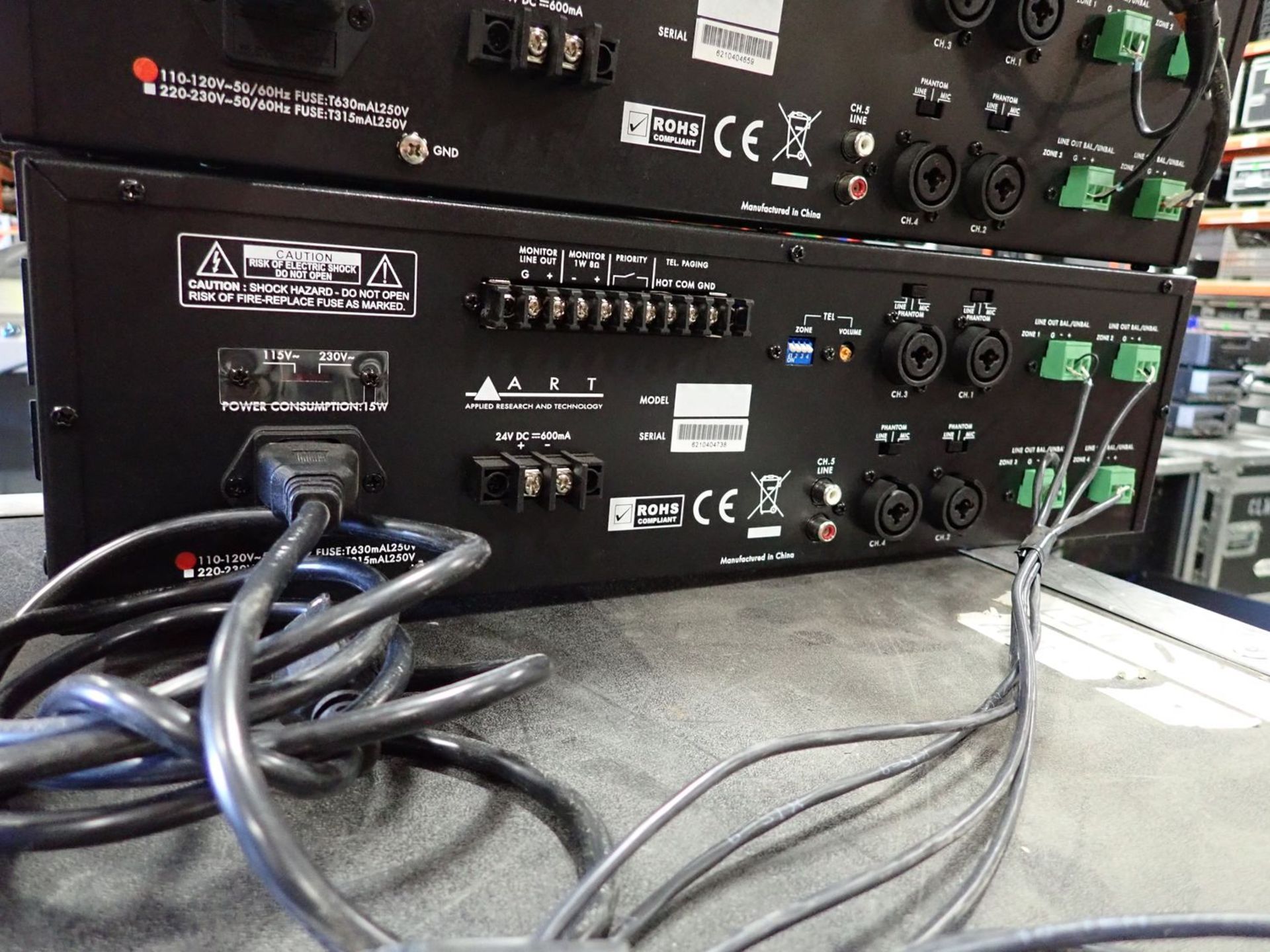 ART MX524 5-CHANNEL & 4-ZONE MIC LINE MIXER - Image 2 of 2