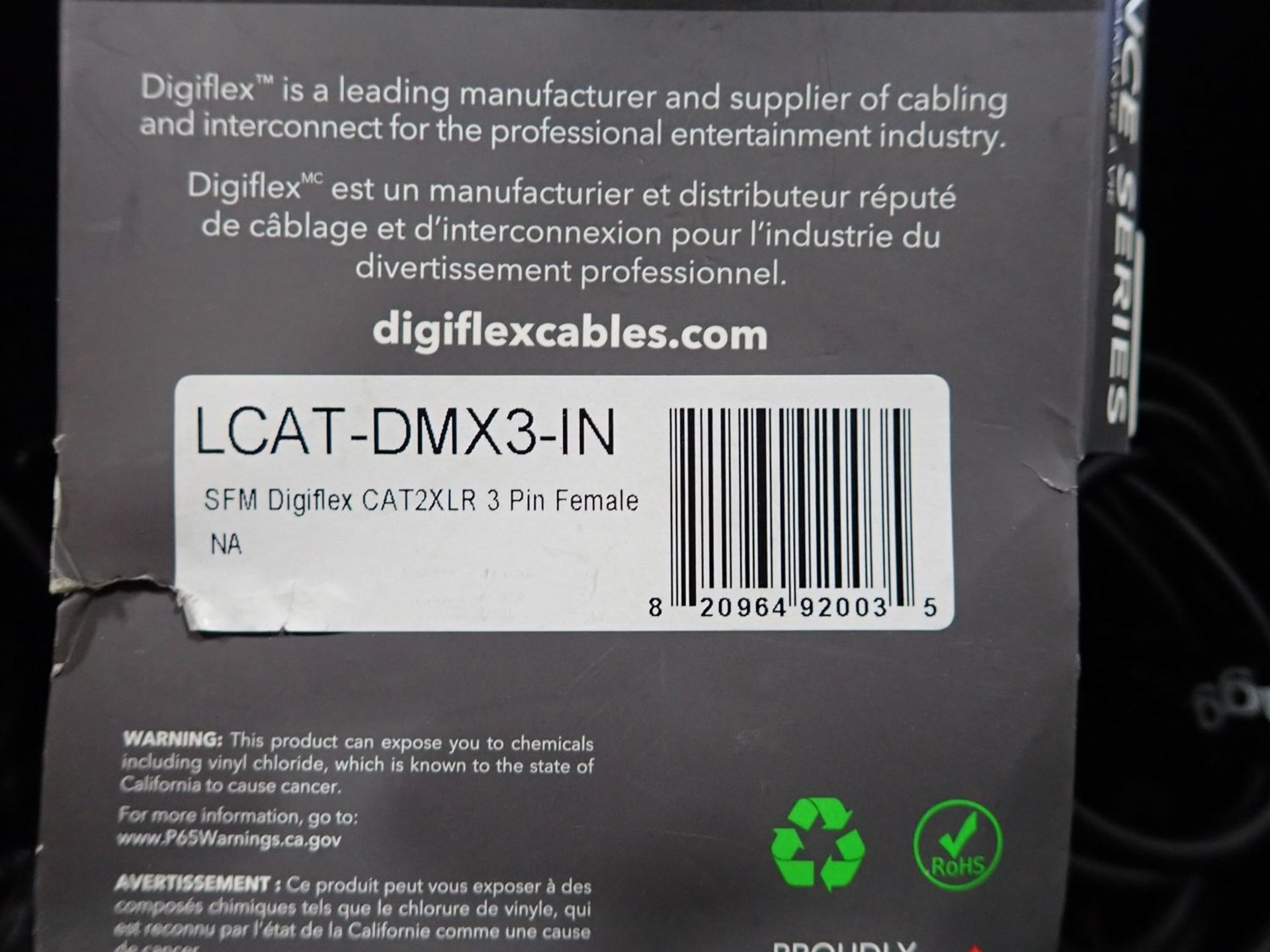 UNITS - DIGIFLEX LCAT-DMX3-IN CABLES - Image 2 of 2