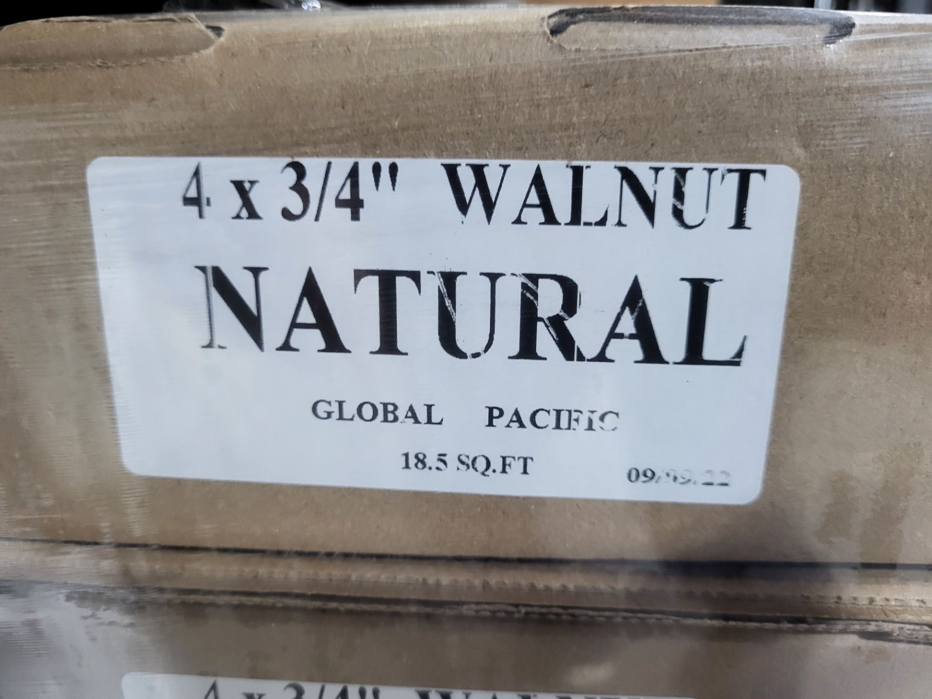 BOXES - GLOBAL PACIFIC WALNUT 4 X 3/4" NATURAL FINISH HARDWOOD FLOORING (18.5 SQFT / BOX) - Image 2 of 4