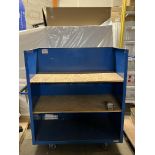 CANWAY BLUE 2-TIER 3-SIDED CART 49 X 24.5 X 56