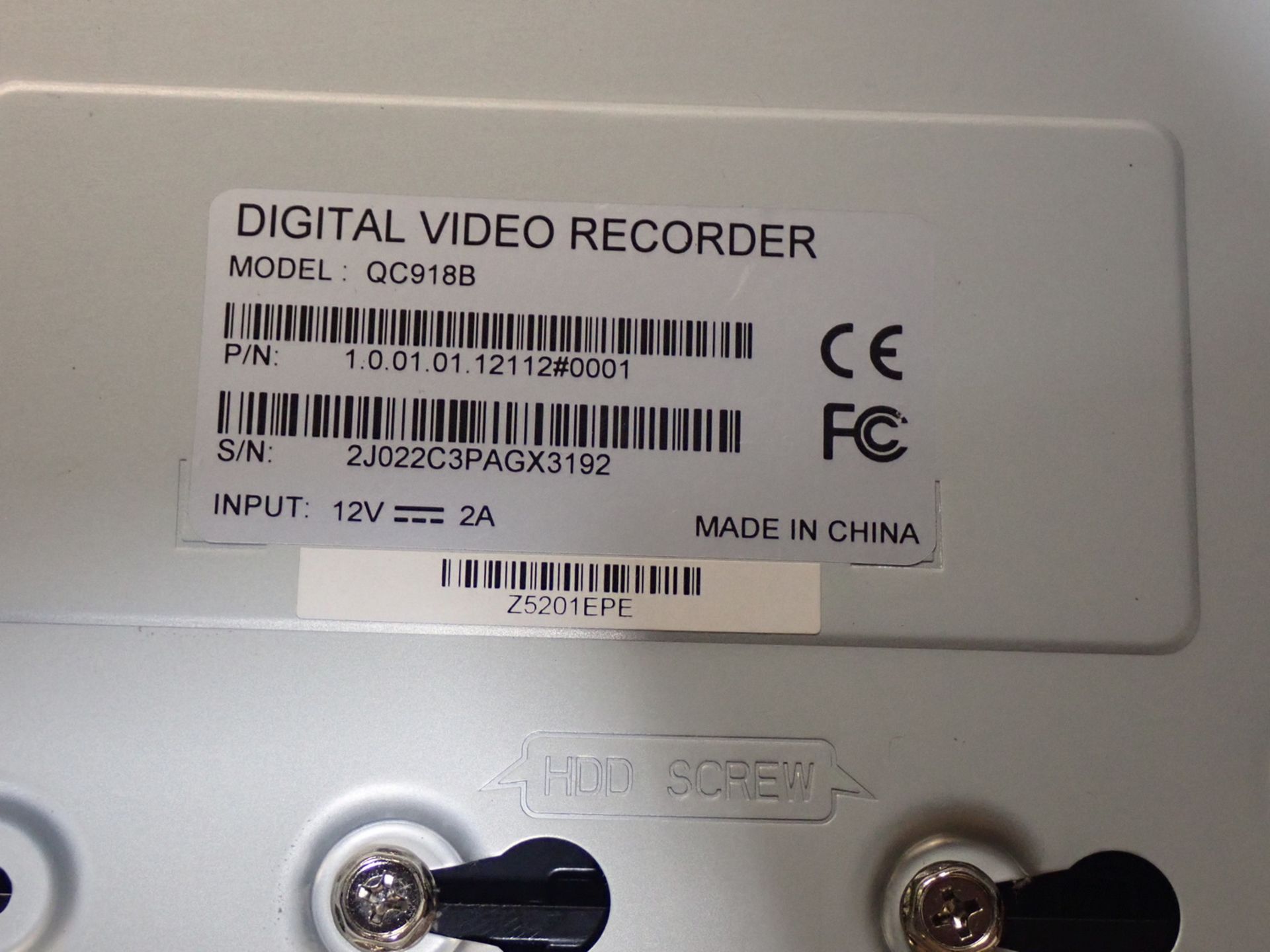 Q SEE SECURITY SYSTEM W/ DIGITAL VIDEO RECORDER QC 918B & 4 Q SEE QTH8071B CAMERAS - Image 2 of 2