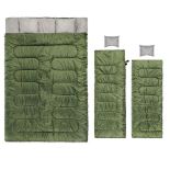 UNITS - DOUBLE SQUARE SLEEPING BAGS (NEW) (MSRP $100)