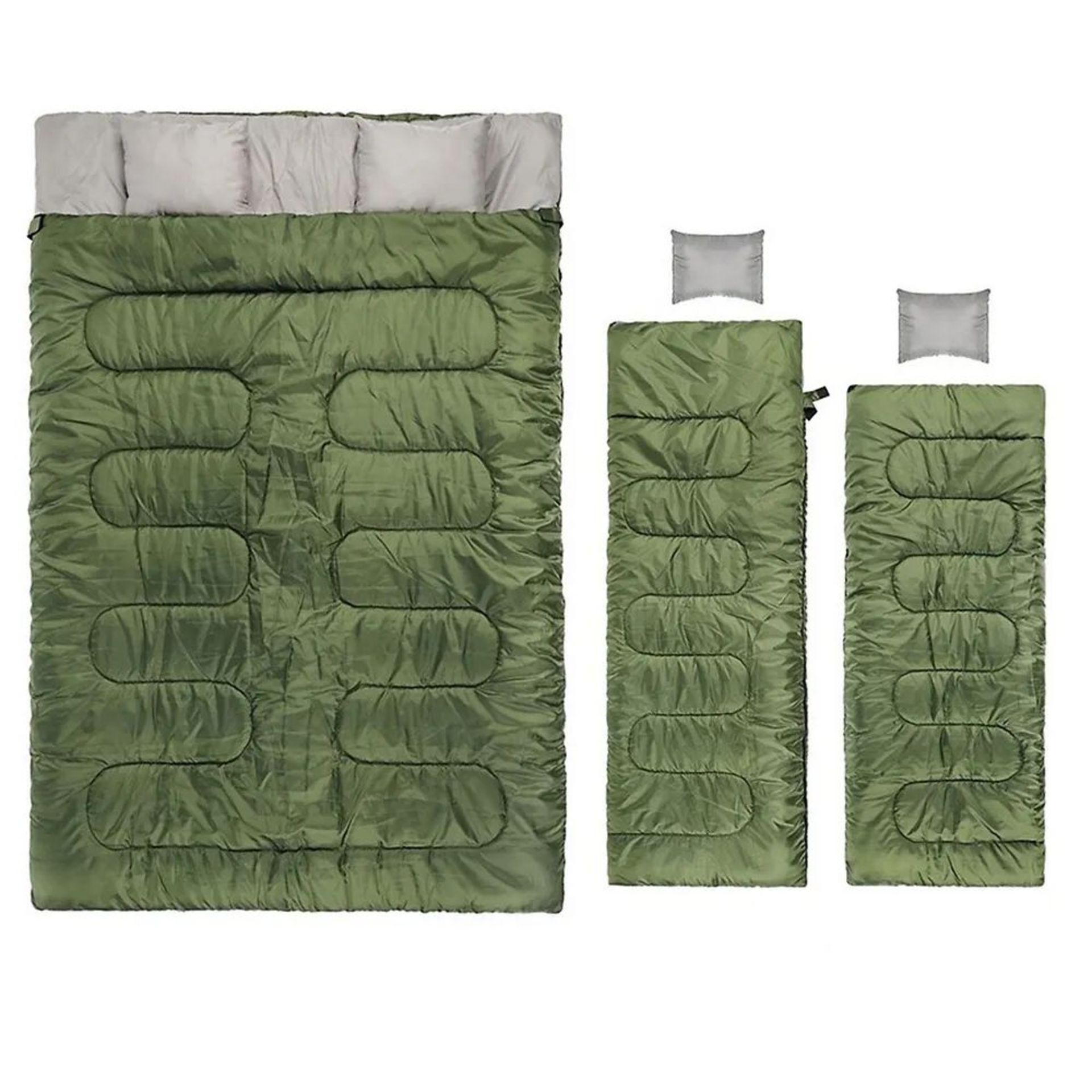 UNITS - DOUBLE SQUARE SLEEPING BAGS (NEW) (MSRP $100)