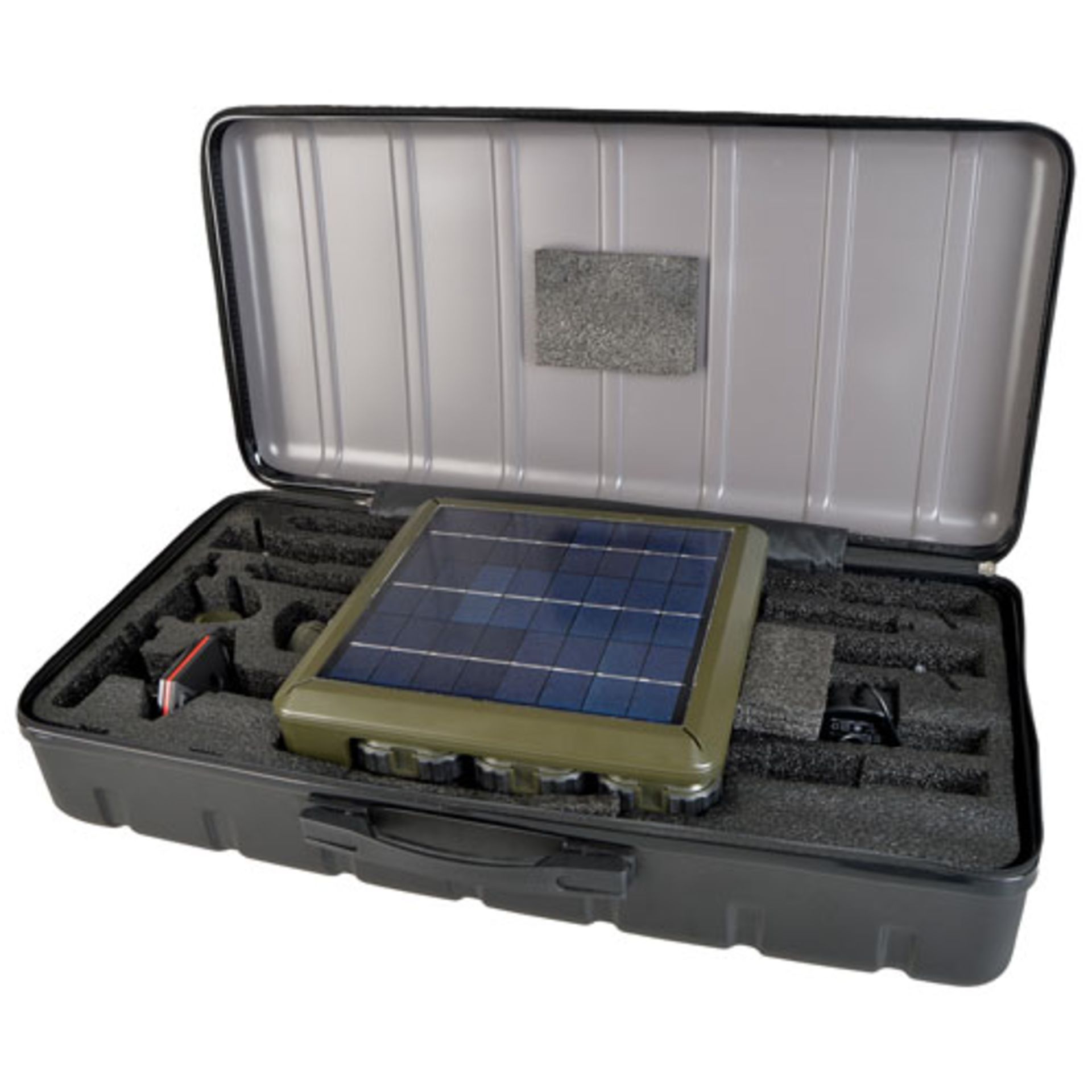 UNITS - SOLAR RECHARGEABLE LED HIGH LUMEN WORKING LIGHT / CAMPING LIGHT KIT (NEW) (MSRP $300) - Image 3 of 9
