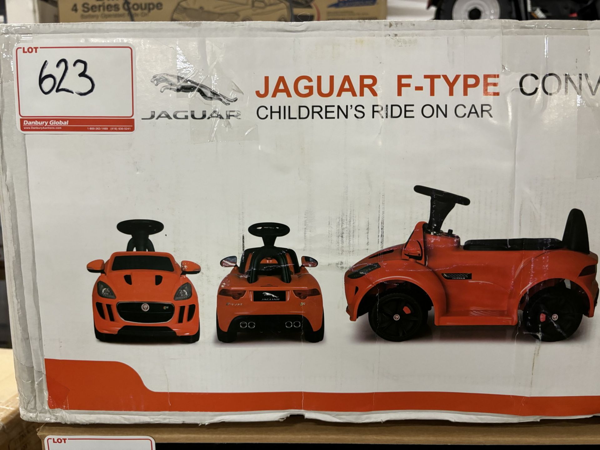 JAGUAR F-TYPE CONVERTIBLE ORANGE - KOOL KARZ DMD-238OR (OPEN BOX) (MSRP ($199)