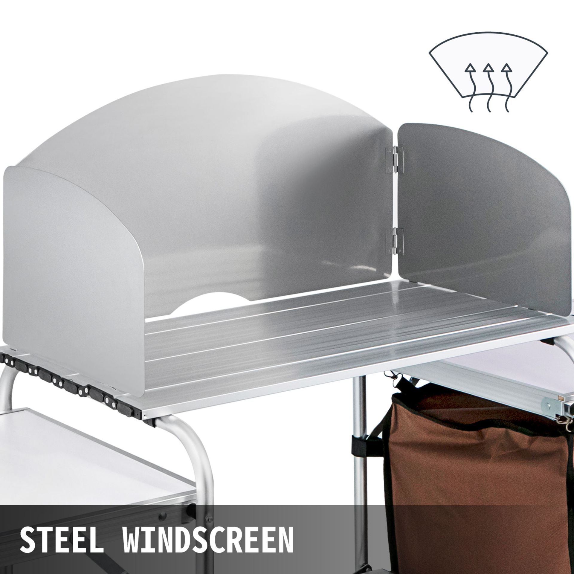 PORTABLE OUTDOOR COLLAPSIBLE KITCHEN PREP TABLE (NEW) (MSRP $225) - Bild 3 aus 5