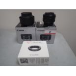 LOT - CANON ES-68 & 0.35M/1.1 FT- 00 ASSTD 50MM LENSES & HELICON FB TUBE AUTO FOCUS BRACKETING