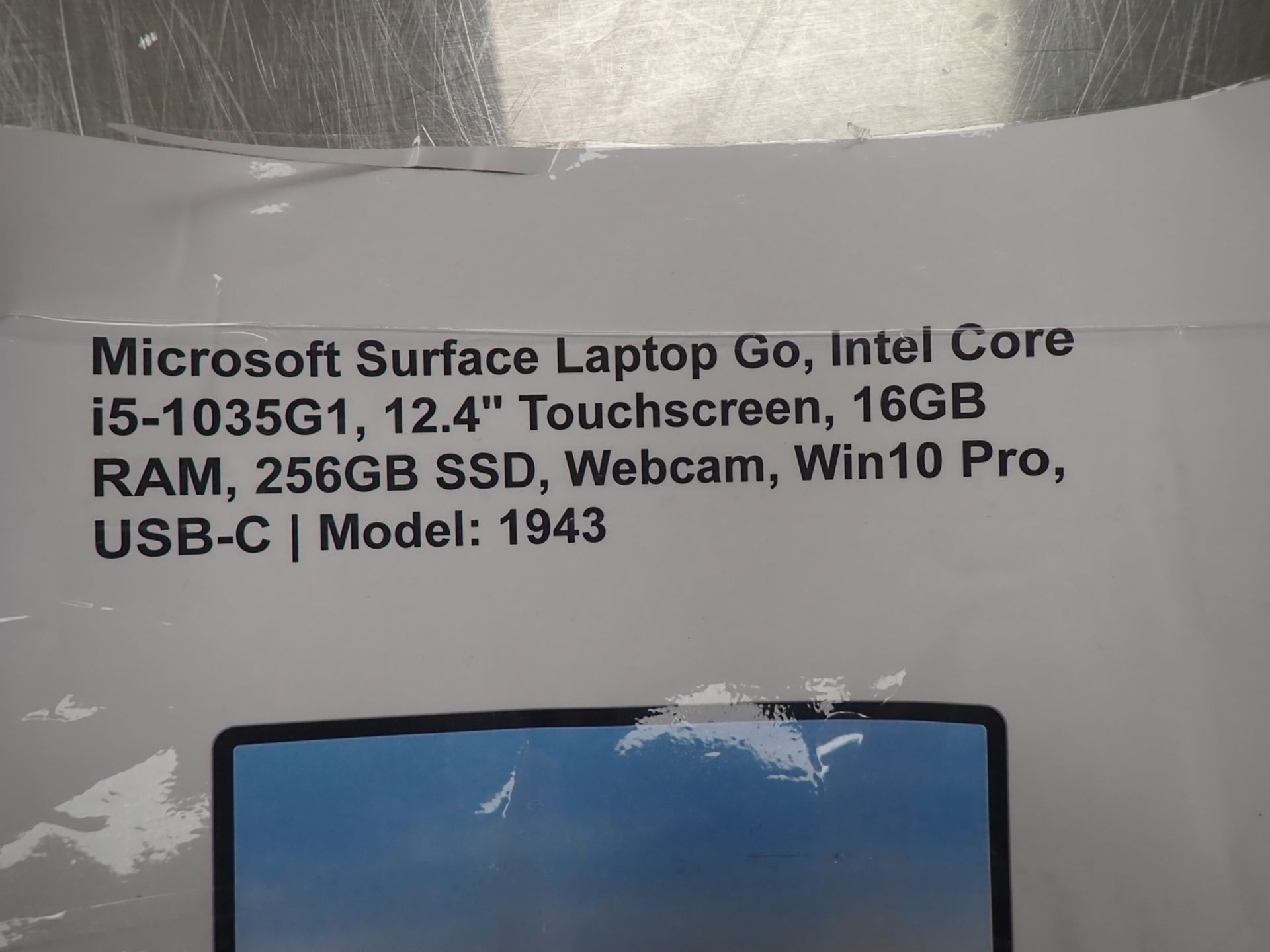 MICROSOFT SURFACE GO 12.4" LAPTOP W/ INTEL CORE I5-1035G1 CPU, 16GB RAM, 256GB SSD,& POWER SUPPLY ( - Image 3 of 3