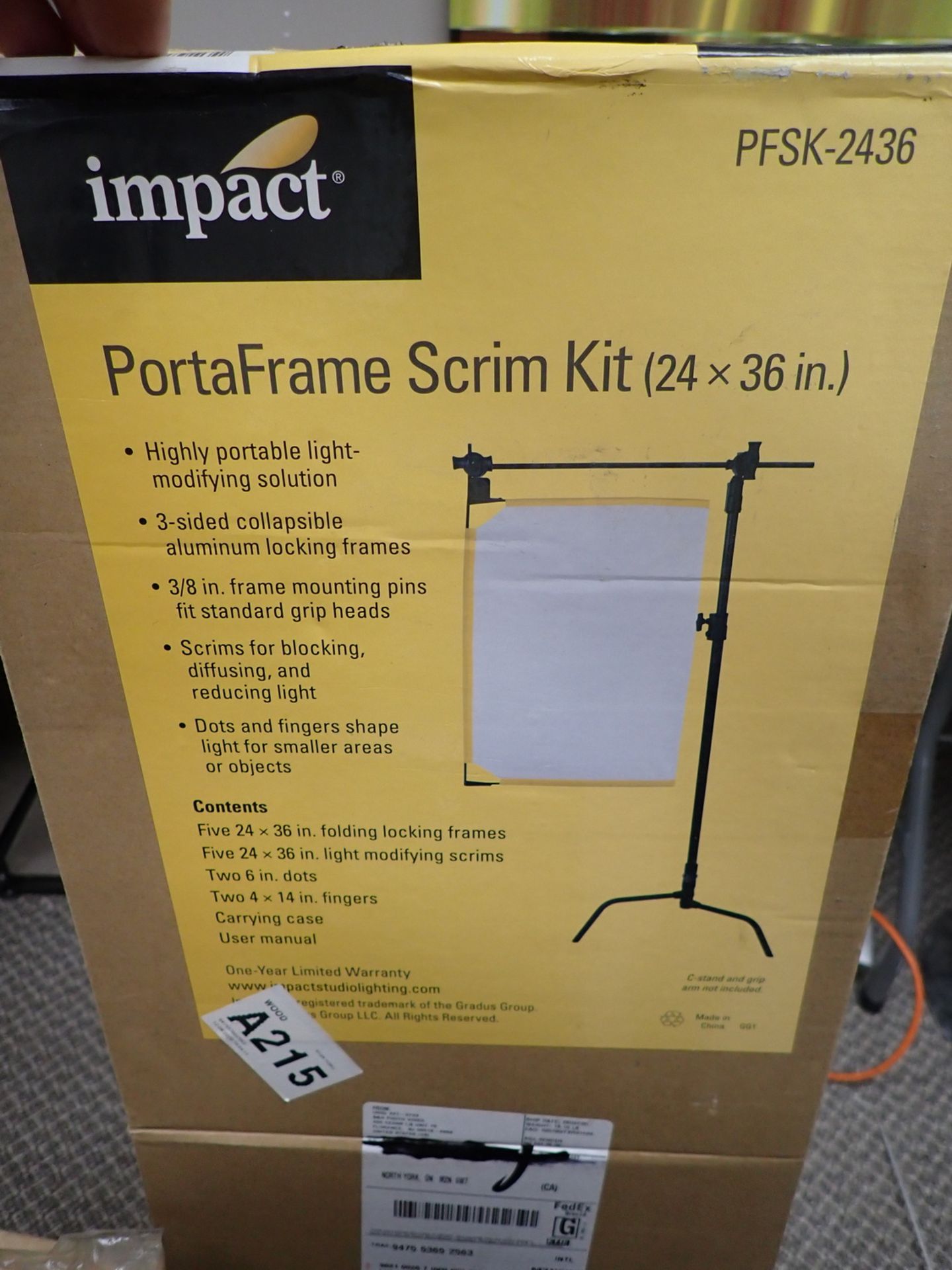 LOT - IMPACT CAMERA CLAMPS ARTICULATED ARM & POTA FRAME SCRIM KIT - Image 2 of 4