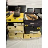 UNITS - CATERPILLAR JUDD, REM, PURSUIT, ETC ASSORTED WORK SHOES (SIZES 7-13) (BRAND NEW)