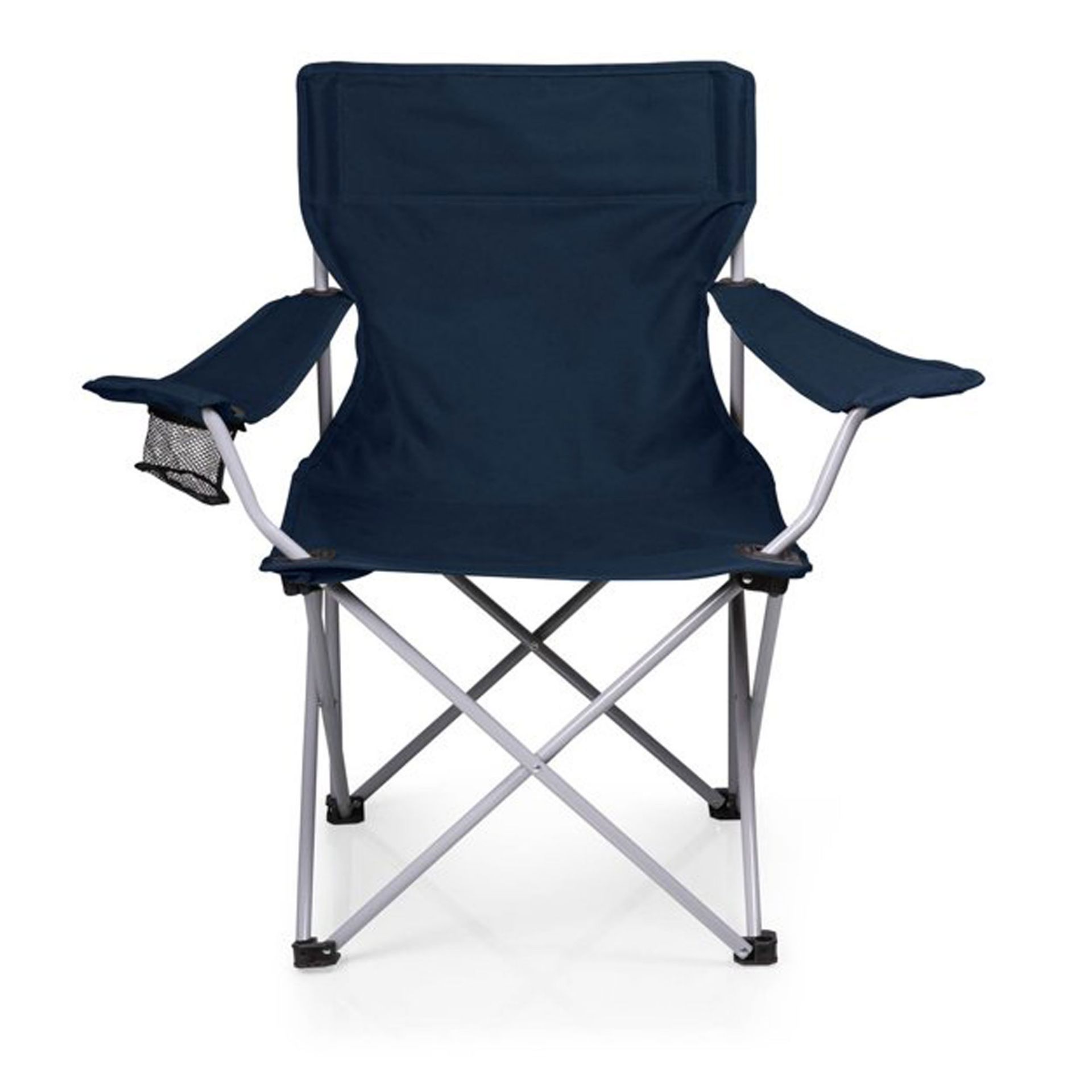 UNITS - RBSM CAMPING FOLDING CHAIRS W/ CARRYING BAGS - NAVY BLUE (NEW) (MSRP $75) - Image 3 of 4