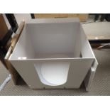 LOT - WHITE PHOTO BOX W/ IKEA ASSTD SHELVES