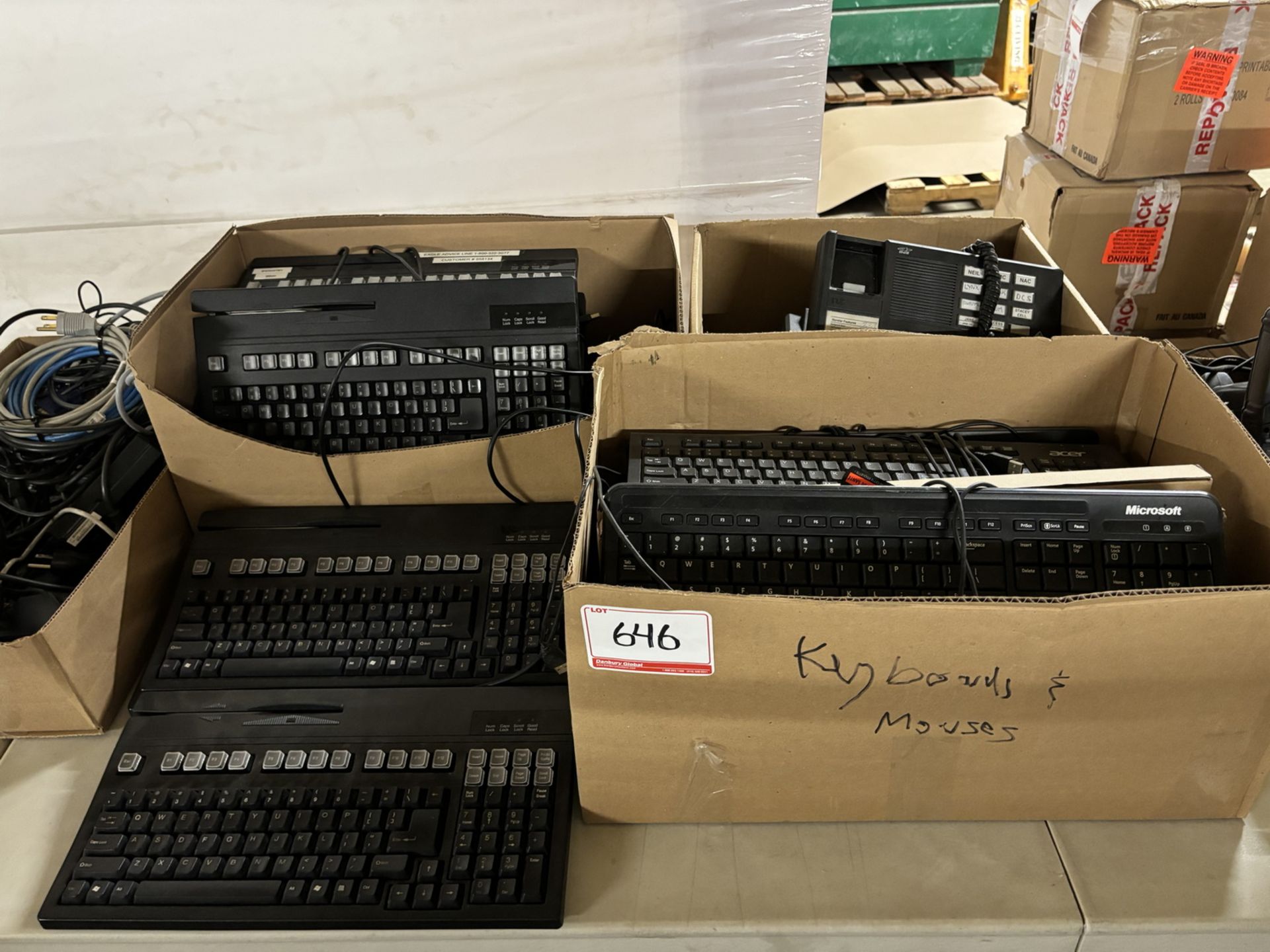 LOT - (14) EPSON M244A RECEIPT PRINTERS (MISSING SOME POWER SUPPLIES), (10) POS KEYBOARDS, (6) - Image 2 of 2