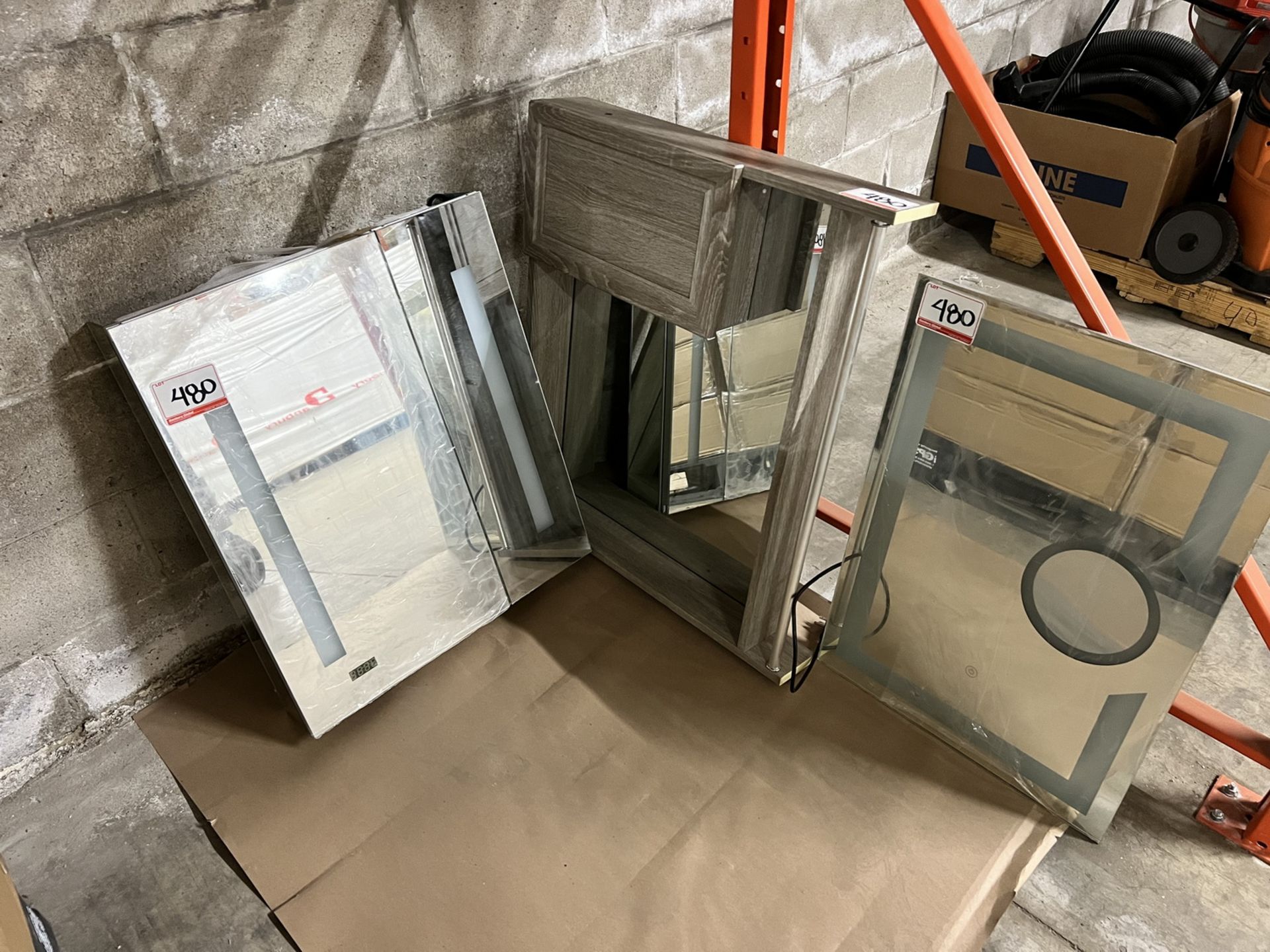 LOT - ASSORTED VANITY MIRRORS (3 UNITS)