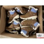 SPAIRS - PYDER WOMEN'S WATERPROOF CADENCE 2 W/ FAUX FUR LINING BROWN SIZE 7.5-11 (NO BOXES) (NEW)