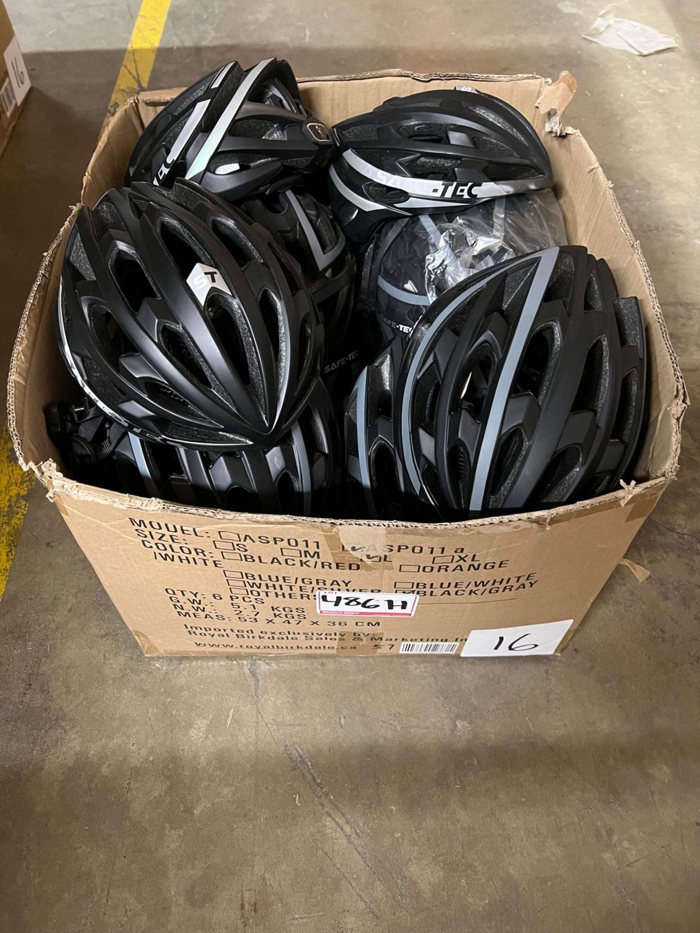 UNITS - SAFE-TEC ASSROTED SIZE BICYCLE HELMETS - BLACK