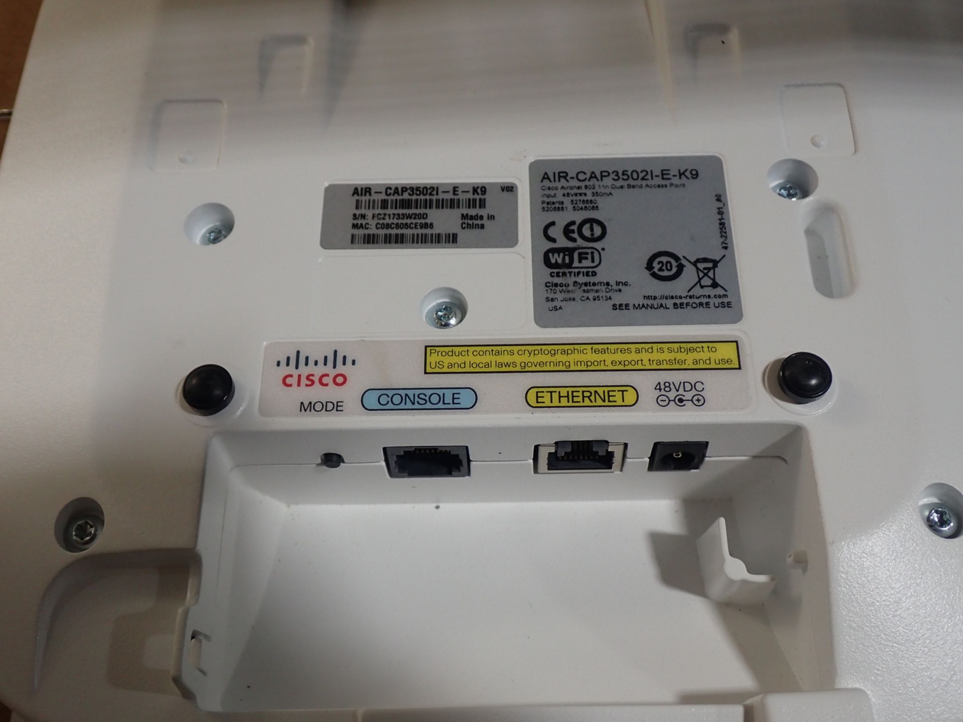 UNITS - CISCO AIR-CAP 35021-E-K9 DUAL BAND ACCESS POINT - Image 3 of 3