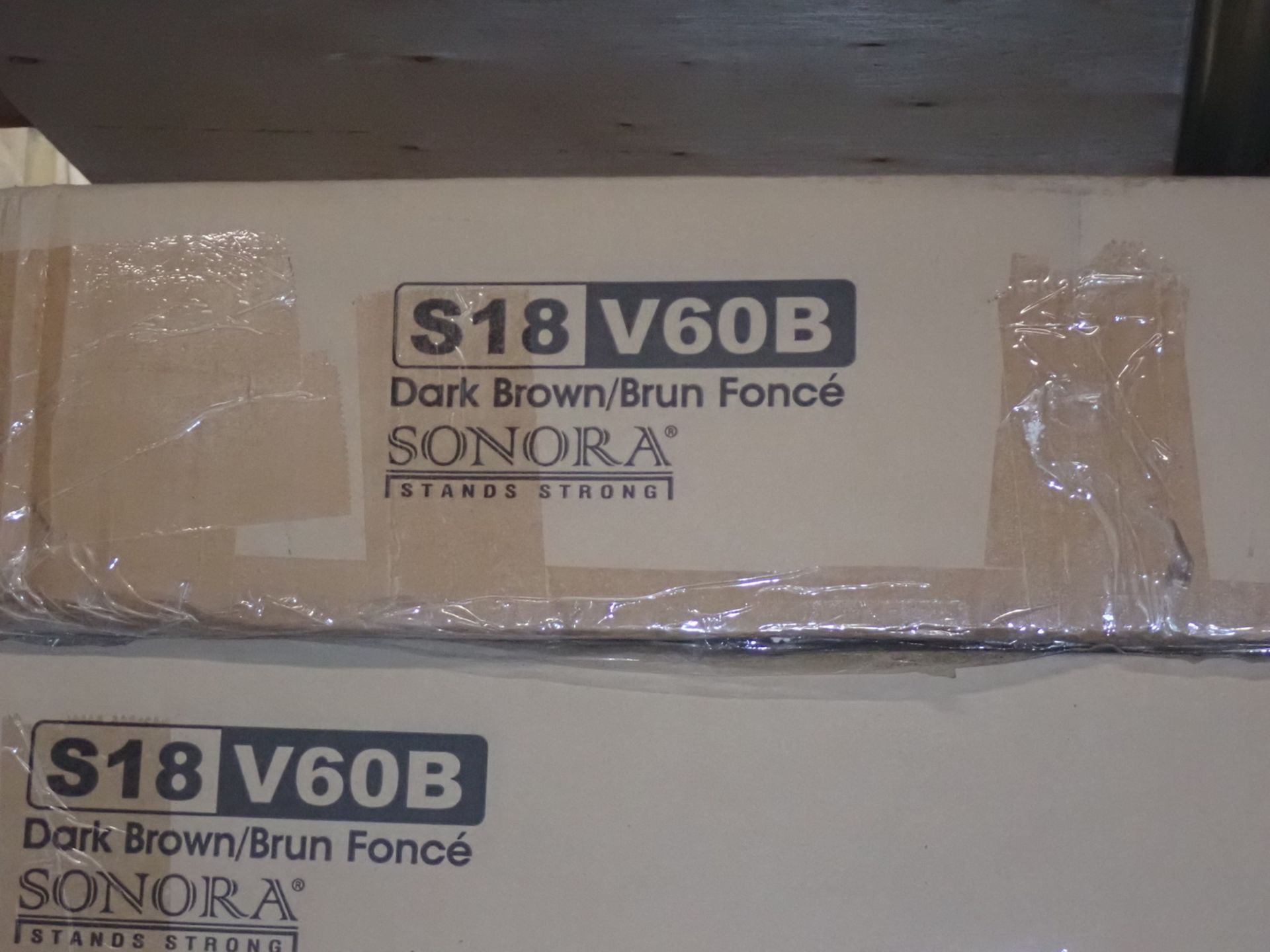 LOT - SONORA S18V60B DK BROWN TV STANDS (2 UNITS) - Bild 2 aus 2