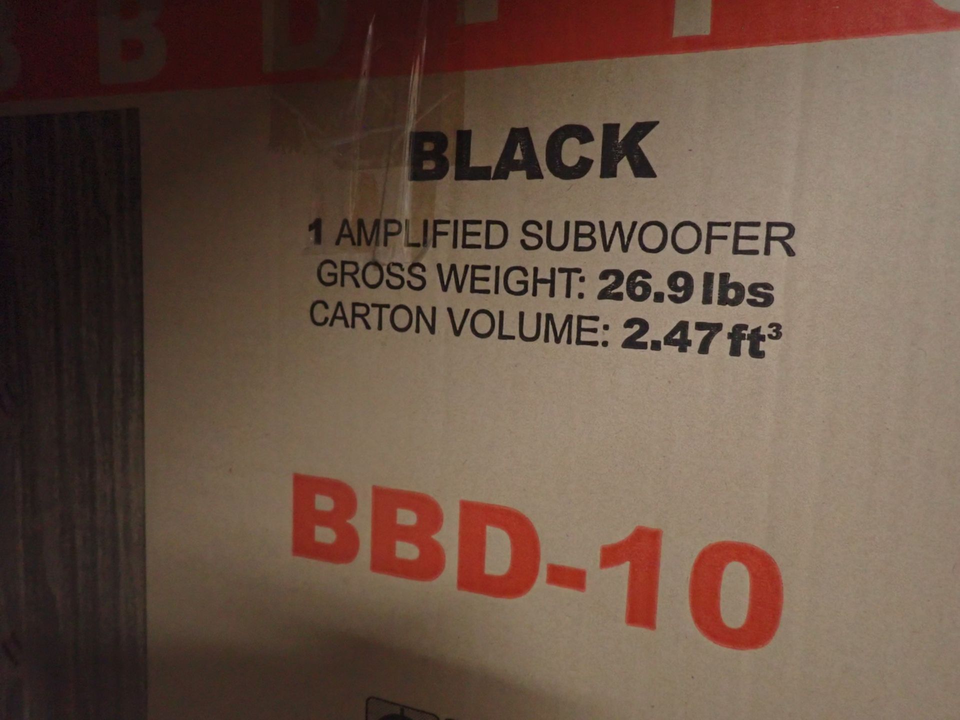 UNITS - BIG BOOM BBD- 10 BLACK 100W SPEAREKS - Image 3 of 3
