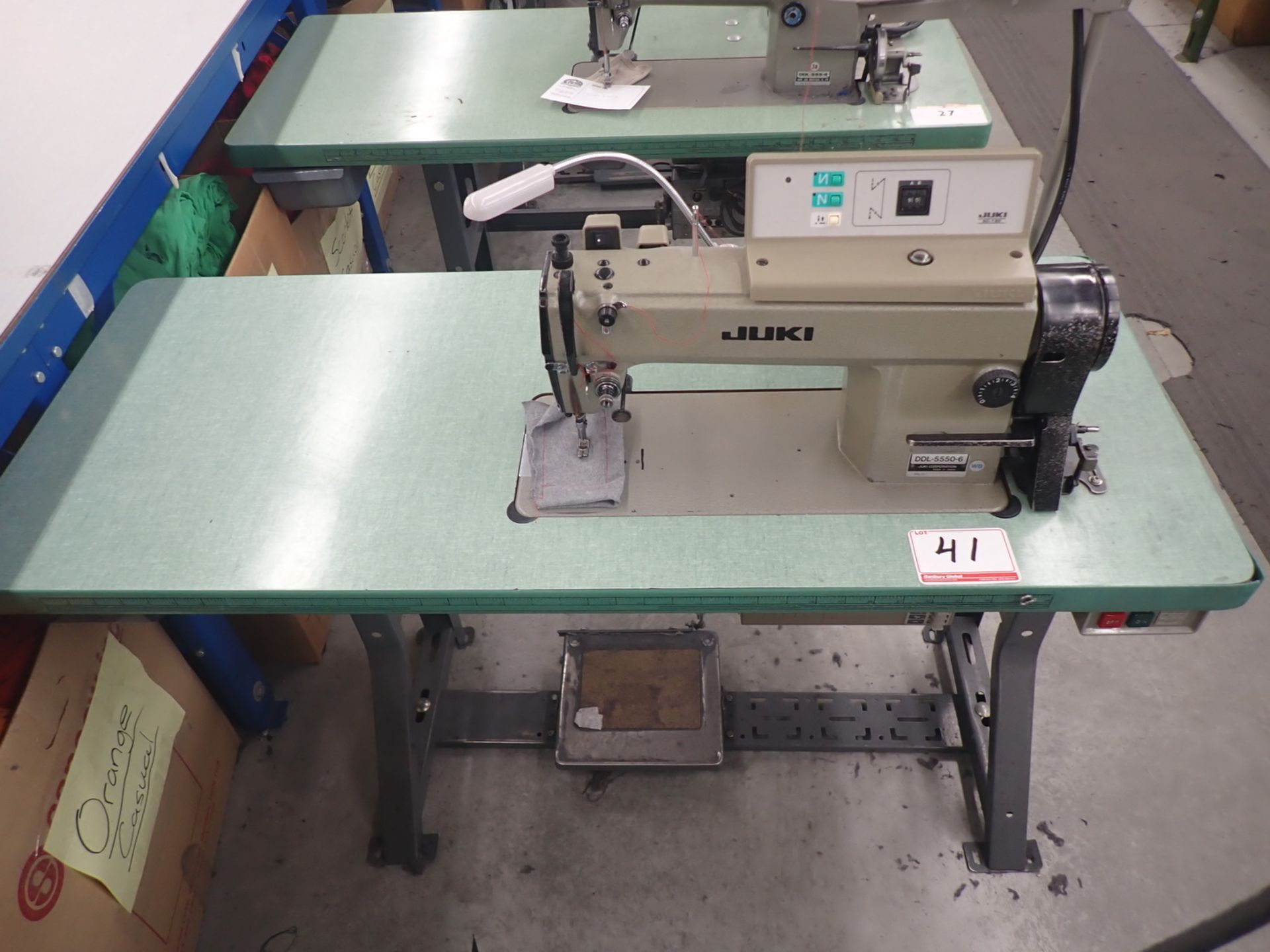 JUKI DDL-5550-6 SGLE NEEDLE MACHINE W/ SC120 CONTROLLER (220V) - Image 7 of 7