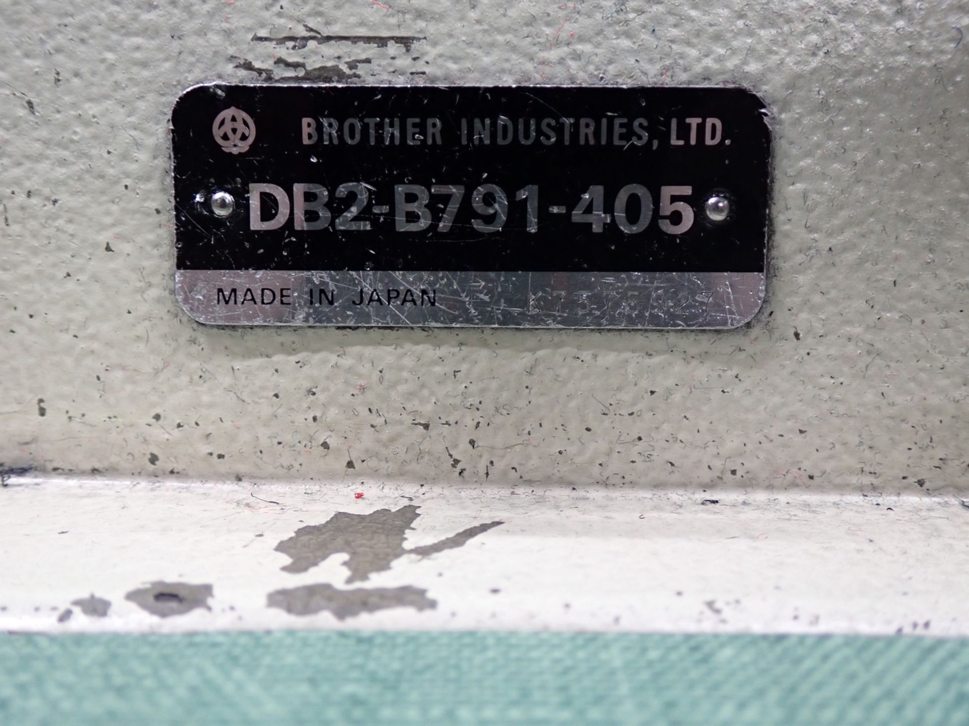 BROTHER DB2-8791-405 SGLE NEEDLE MACHINE W/ E-40 CONTROLLER (110V) - Image 3 of 7