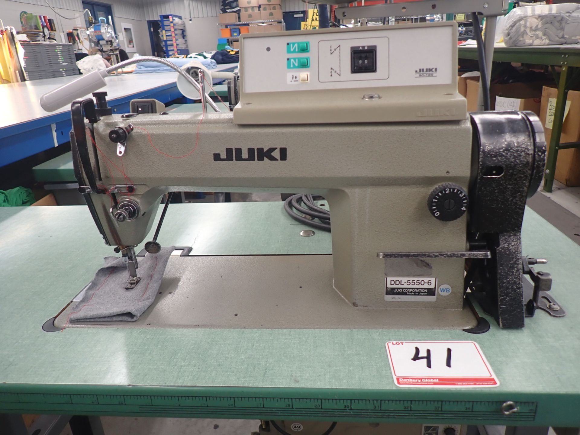 JUKI DDL-5550-6 SGLE NEEDLE MACHINE W/ SC120 CONTROLLER (220V)