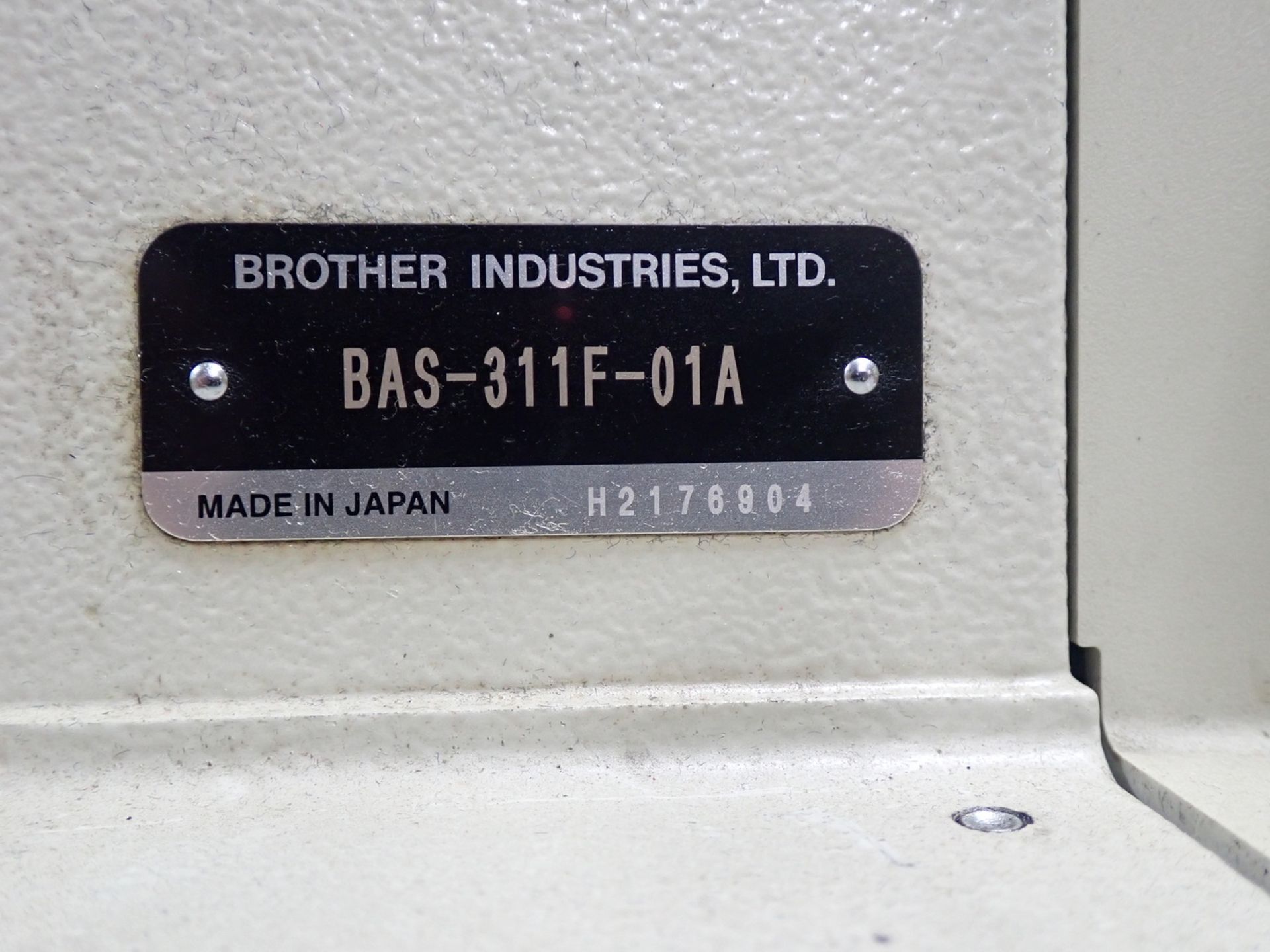 BROTHER BAS-311F-01A BAR TACKER W/ CONTROLLER (220V) - Image 2 of 8