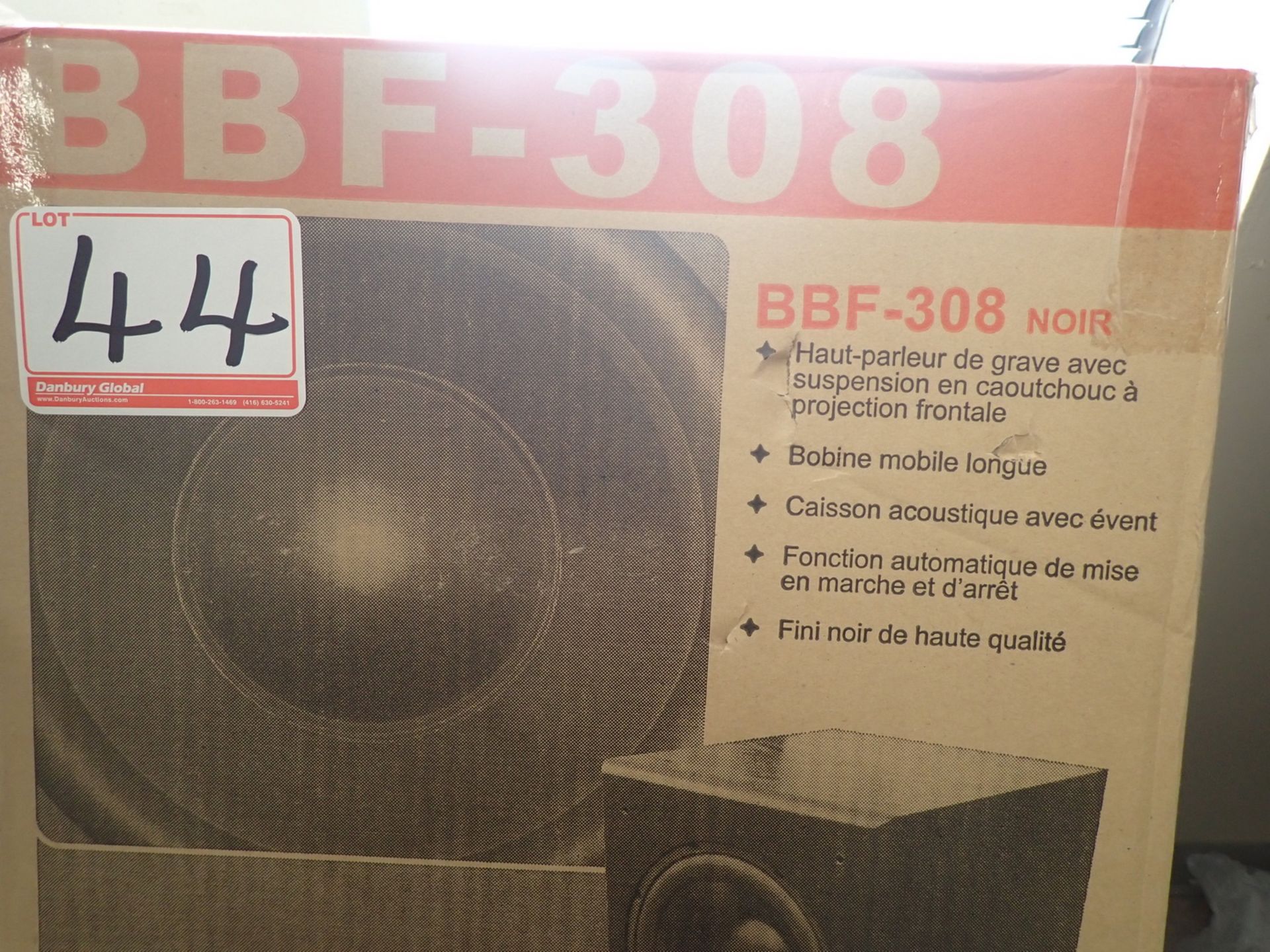 LOT - (1) BBF-308 BLACK 100W & (1) BBF-310 BLACK 110W SPEAKERS - Image 2 of 5