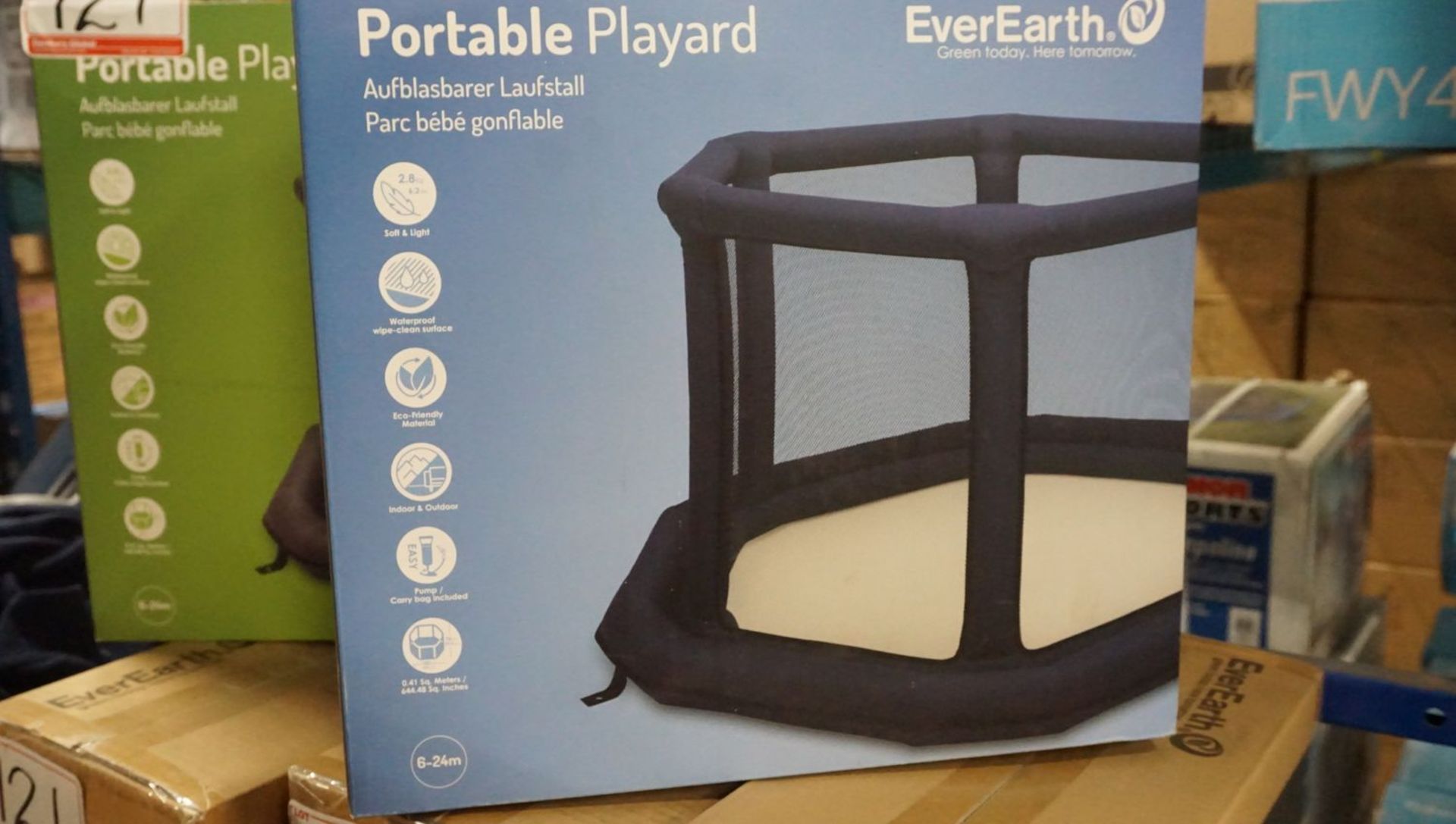 UNITS - EVEREARTH PORTABLE PLAYARD FOR BABY, INFANTS, & TODDLERS (EE33784) (MSRP $160)