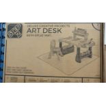 STEP2 DELUXE CREATIVE PROJECTS ART DESK W/ SPLAT MAT (498499) (MSRP $250)