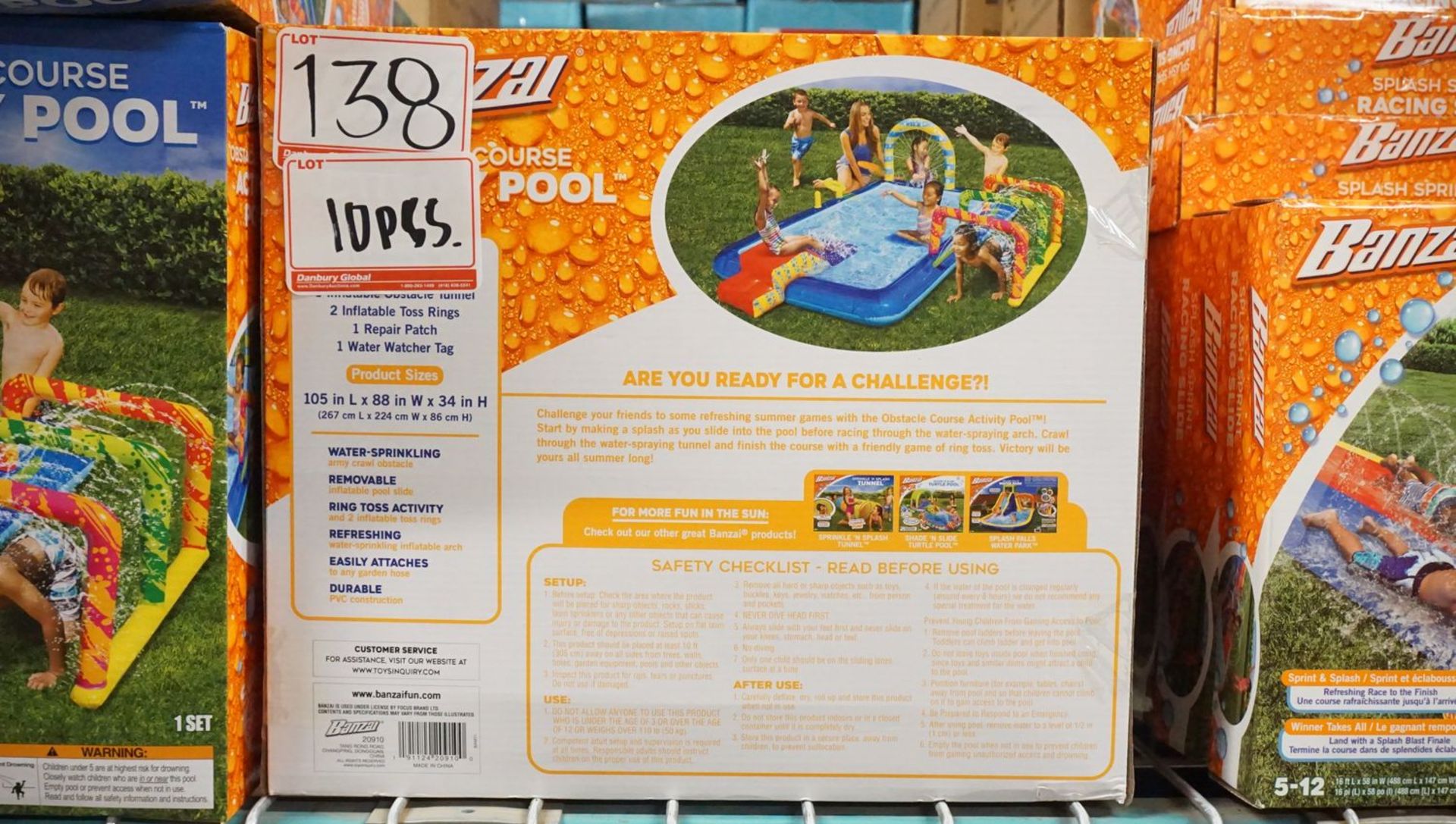 UNITS - BANZAI OBSTACLE COURSE ACTIVITY POOL (MSRP $150) - Image 2 of 2