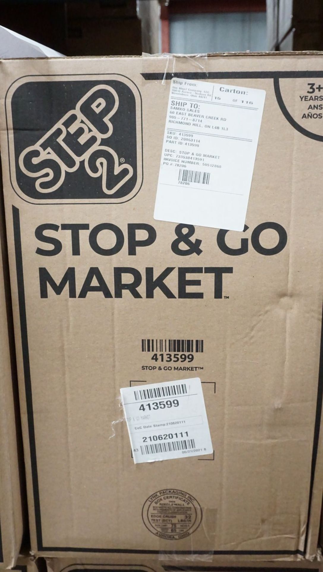 STEP2 STOP&GO MARKET (413599) (MSRP $200)