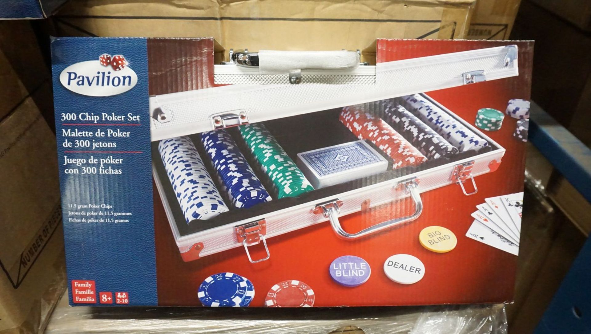 UNITS - PAVILION 300 CHIP POKER SETS (5 BOXES)