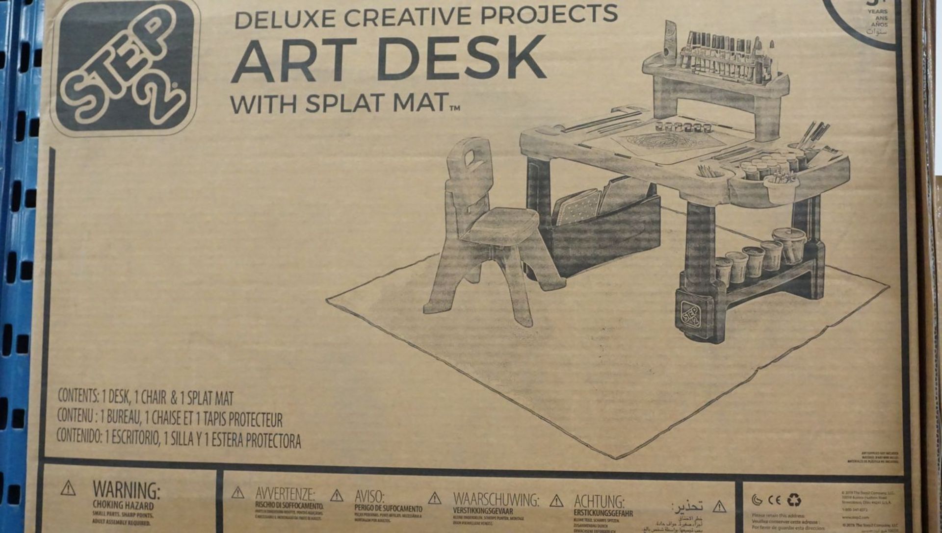 STEP2 DELUXE CREATIVE PROJECTS ART DESK W/ SPLAT MAT (498499) (MSRP $250)